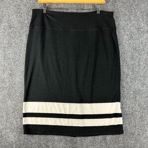 J Jill Skirt Womens Large Wearever Collection Smooth Fit Pencil Elastic Waist